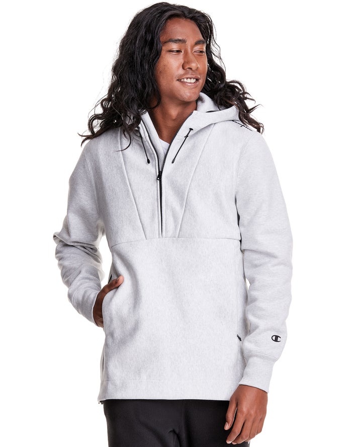 Sudadera Con Capucha Champion Hombre - Defender Series Reverse Weave® Stormshell Anorak ( Blancas )